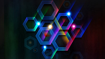 Abstract, Circles, Lines, Dark Background, Hexagons, Hexagonals HD wallpaper