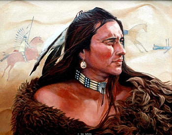 Native with Horses in the Sky, horses, art, Painting, sky, Native HD wallpaper