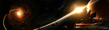 Sunrise outer space planets | | 329246 | UP HD wallpaper