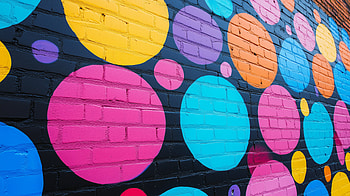 Artistic Polka Dot Pattern, artistic, pattern, polka dot, Street Art HD wallpaper