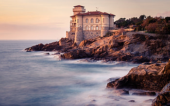 Castello Del Boccale, italy, castle, water, del boccale HD wallpaper