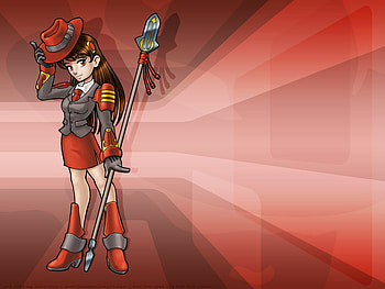Lanceira Red Hat, menina, guerreira, linux, redhat HD wallpaper