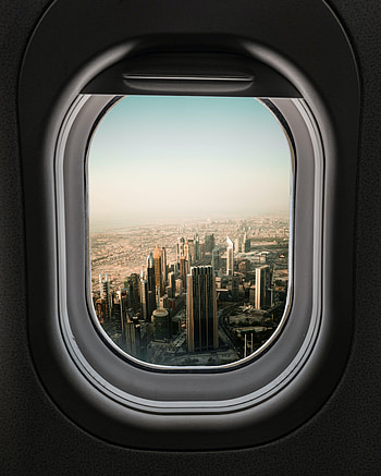 City, View From Above, Miscellanea, Miscellaneous, Skyscrapers, Window, Porthole HD phone wallpaper