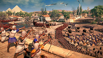 Roman Legion against Ptolemaic Egyptian Army HD wallpaper