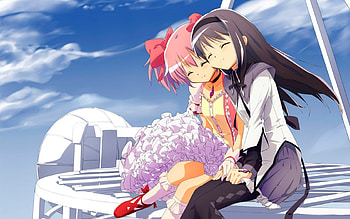 Puella Magi Madoka Magica, Amazing, Madoka Magica, Manga, Akemi, Homura, Cute, Smile, Beautiful, Gorgeous, Happy, Mahou Shoujo, Playful, Emotional, Madoka, Magica, Anime Girl, Puella Magi, Friends, Lovely, Awesome, Anime, Pretty, Pair, Fun, Sweet, Kaname, Duo, Anime Girls, Homura Akemi, Couple HD wallpaper