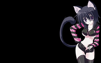 Konachan Style, black, anime, konachan, girl, dark HD wallpaper