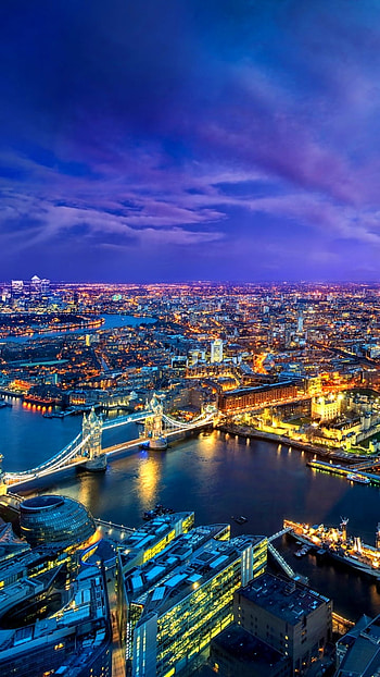 cityscape, city, night, man made HD phone wallpaper