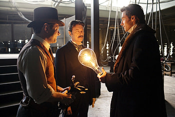 Movies magic, Nikola Tesla, Hugh Jackman, Andy Serkis HD wallpaper