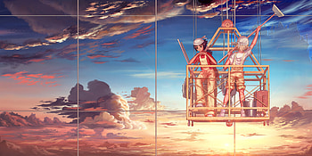 Sky, Art, Clouds, Boys, Cleaning, Purely HD wallpaper