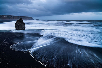 Beach, sea, waves, nature HD wallpaper