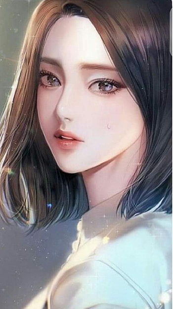 Beauty Queen, beautiful, drawing, Face, Korea HD phone wallpaper