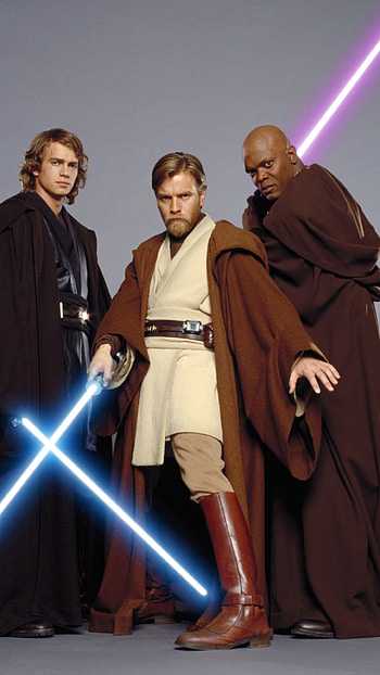 Star Wars, Ewan McGregor, Samuel L. Jackson, Anakin Skywalker HD phone wallpaper