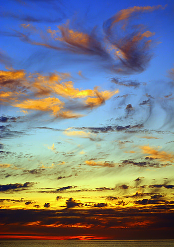 Nature, Sky, Sun, Clouds, Horizon HD phone wallpaper