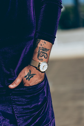Clock, Hand, Miscellanea, Miscellaneous, Tattoo, Costume HD phone wallpaper