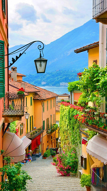 Italian streets, Old-world charm, Cobblestone alleys, Quaint architecture HD phone wallpaper