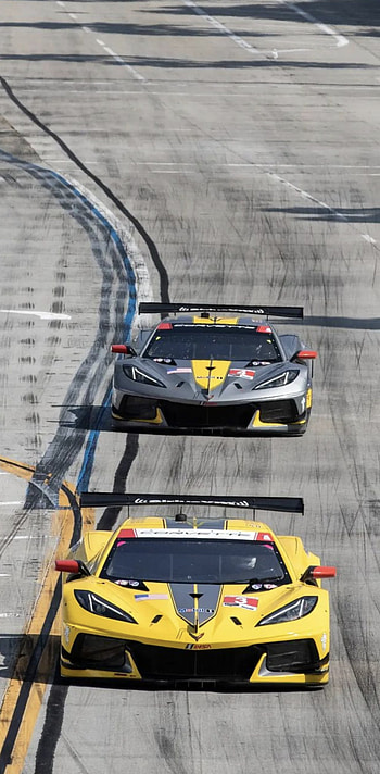 IMSA Corvettes, racing, car HD phone wallpaper