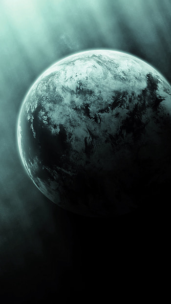 Universe, Shine, Light, Surface, Shadow, Planet HD phone wallpaper
