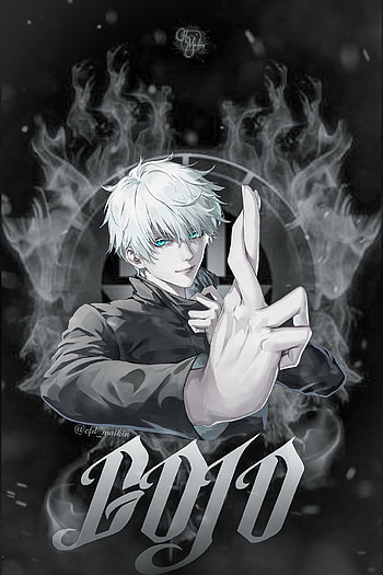 Gojo jujutsu, art, tiktok, kaisen, gfx, animes, designer HD phone wallpaper