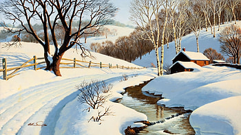 winterdream, landscape, winter, white, snow HD wallpaper