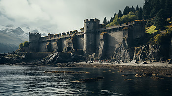 Historic Fortress Ruins, fortress, man made, ruin HD wallpaper