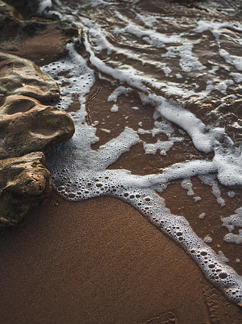 Nature, Sea, Rocks, Coast, Foam, Surf HD phone wallpaper