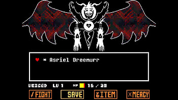 Undertale - Asriel Dreemurr God of Hyperdeath Fight (Voice Over) (Spoilers) - YouTube HD wallpaper
