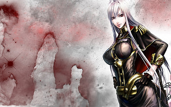 Beautiful Leader, sexy, selvaria bles, black, valkyria chronicles, hot, girl, woman HD wallpaper