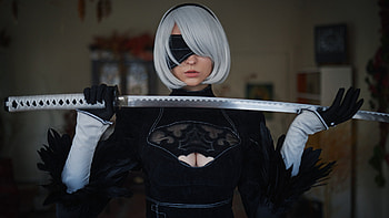 Nier Automata Cosplay, Automata, women, Cosplay, Nier HD wallpaper