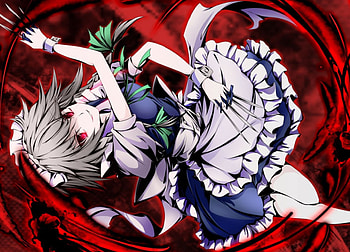 Evil, girl, gray, anime, dress HD wallpaper