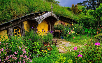 Hobbiton, New Zealand HD wallpaper