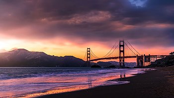 Golden Gate, Cool , Landmark HD wallpaper