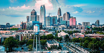 Charlotte NC Skyline, Travels, New Construction Townhomes HD wallpaper