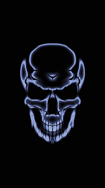 Skull, Glow in the Dark HD phone wallpaper