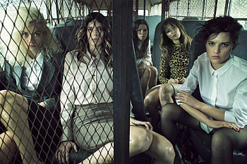 Law and Order 01, peaches geldof, portia man, eden clark, editorial, daisy lowe, w, fashion, w magazine, eliza cummings, steven meisel HD wallpaper