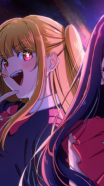 Hoshino Ai, Aquamarine Hoshino & Ruby Hoshino, Anime, Oshi no Ko HD phone wallpaper