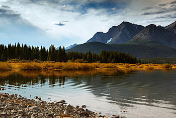 Beautiful View, blue, view, sky, beautiful, nature, mountains, lake HD wallpaper