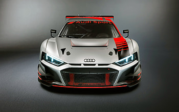 Audi R8 LMS GT3, 2019, sports car, Paris motor show HD wallpaper
