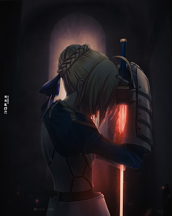 Saber, art, entertainment, anime HD phone wallpaper