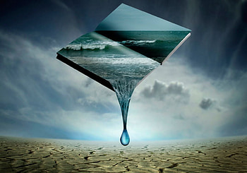 story, drops, sky, book, fantasy HD wallpaper