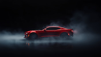 Chevrolet Camaro ZL1 — Quad Red Muscle, Chevrolet Camaro ZL1, Chevrolet HD wallpaper
