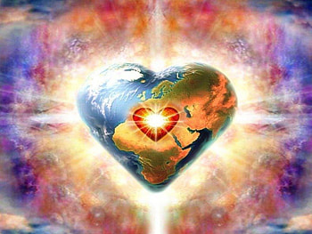 Colorful Heart, background color, light, love HD wallpaper