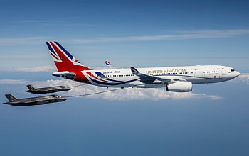RAFs A330 VIP AIRCRAFT, VIP dual role, RAF MARHAM, two F35s, air tanker HD wallpaper