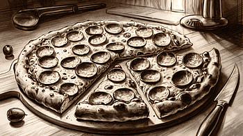 Delicious Pepperoni Pizza - Ultra, pepperoni pizza, pizza, pepperoni, food, illustration HD wallpaper