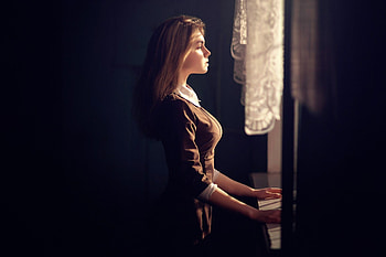 Girl Standing Near Window, girls, model, graphy HD wallpaper