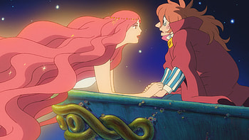 Ponyo on the cliff, Studio Ghibli artwork HD wallpaper