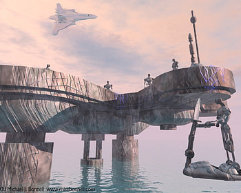Tower 57, plane, landing place HD wallpaper