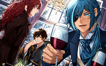 Zhongli, Diluc, Kaeya, Chandelier, Genshin Impact, protagonist, Genshin Impact characters, manga HD wallpaper