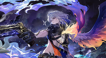 Galbrena — Angelic Gunslinger of Wuthering Waves ( ), Video Game, Wuthering Waves, Angel, Game Character HD wallpaper