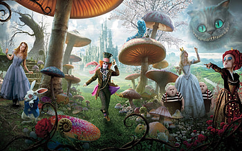Alice in Wonderland, White Queen, Mad Hatter, Mia Wasikowska HD wallpaper