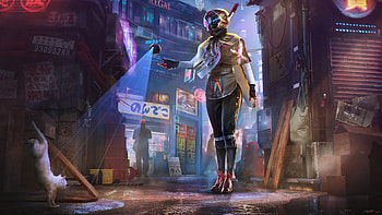 Rabbidroid Scifi Girl , scifi, cyberpunk, artist, artwork, digital-art, artstation HD wallpaper